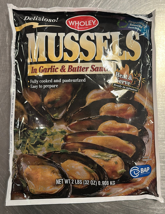 Garlic Butter Cooked Mussels