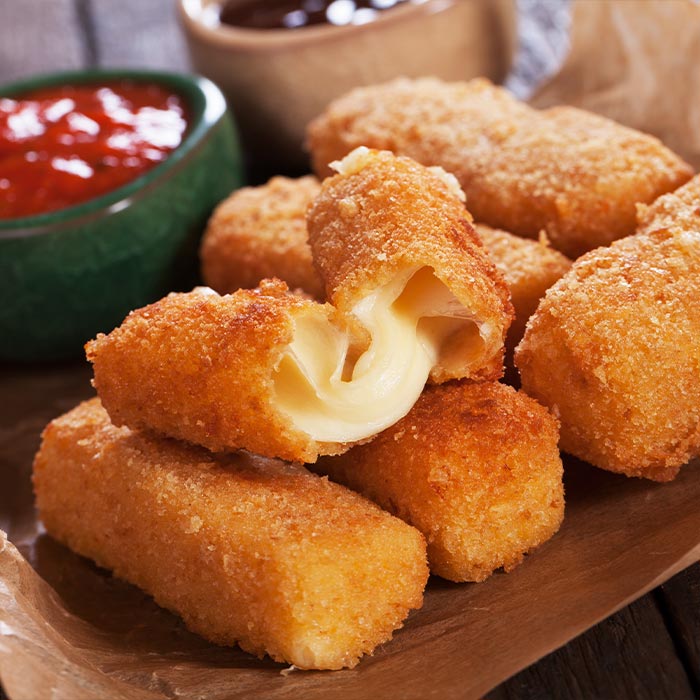 Battered Mozzarella Sticks