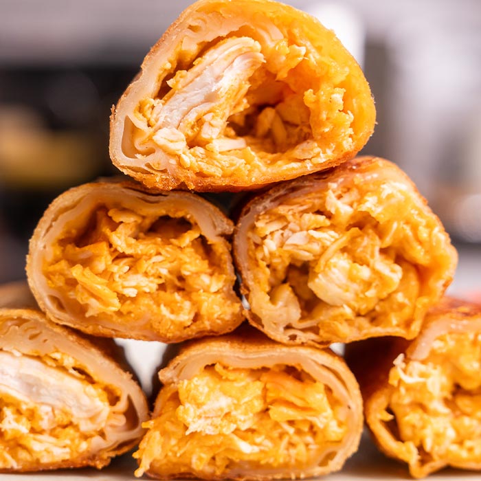 Buffalo Chicken Egg Rolls