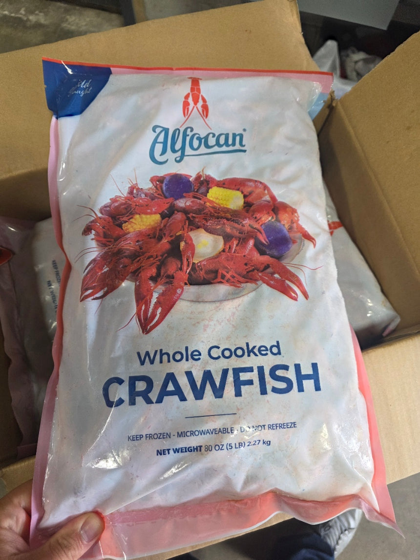 Whole Cooked Crawfish