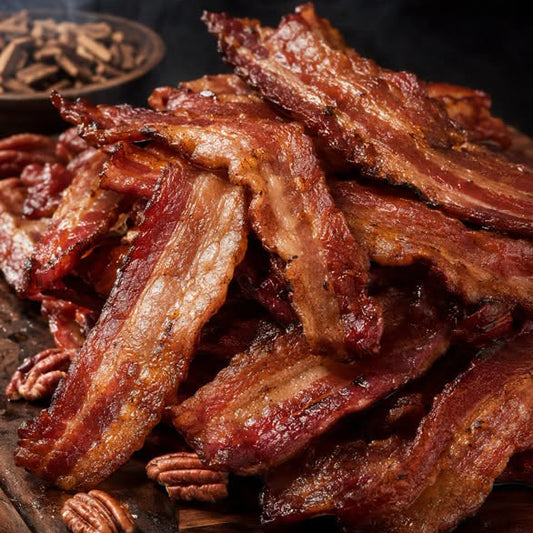 Premium Pecan-Smoked Bacon – 10 lb Case