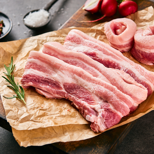 Sliced Smoked Pork Belly
