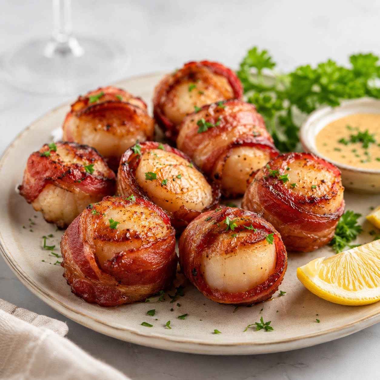 Bacon Wrapped Scallops