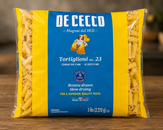 De Cecco Tortiglioni Pasta- 5 lbs