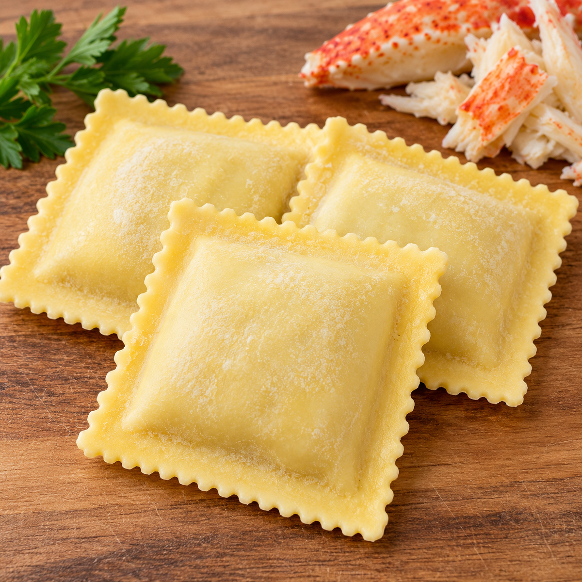 Pre Order Crabmeat Square Ravioli – 12 Count