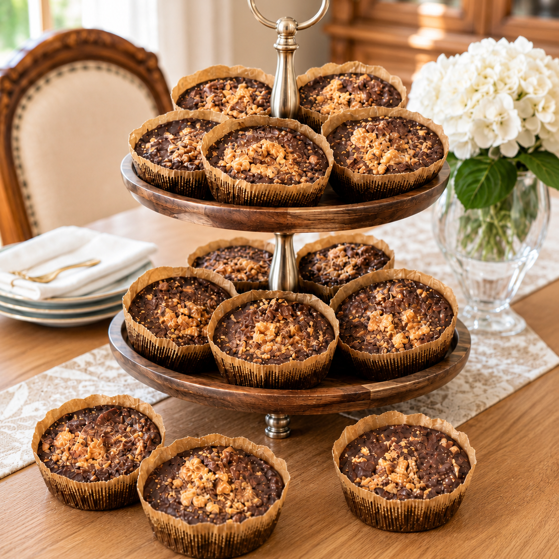 Individual Peanut Butter Creme Pies