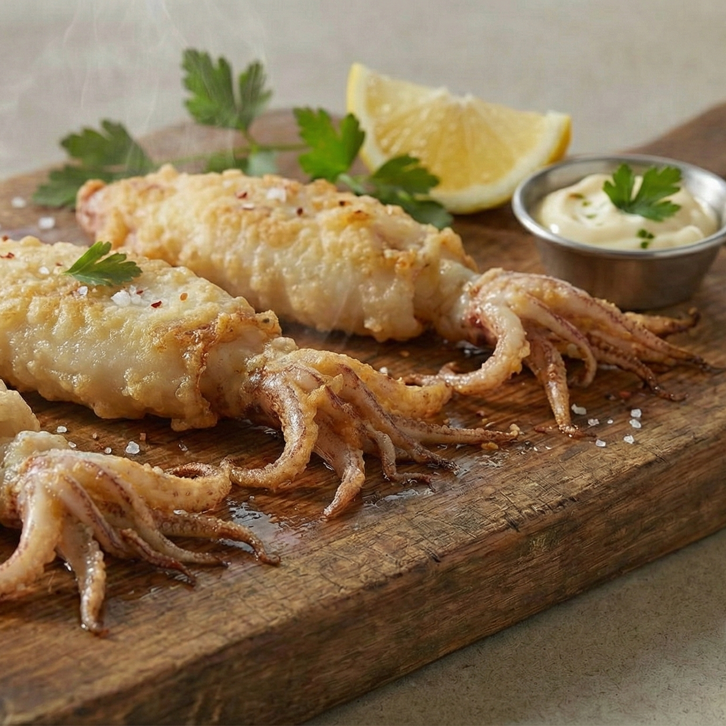 Raw calamari tubes and tentacles included in the $99 clearance haul