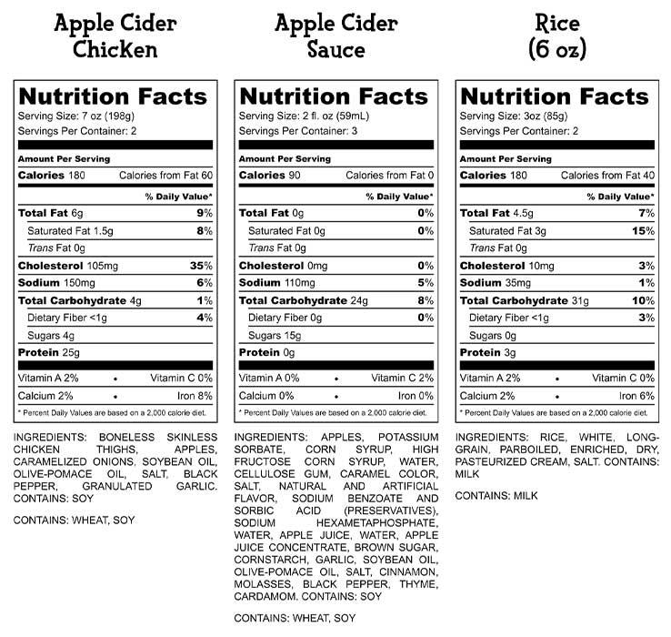 Apple Cider Nutrition Facts