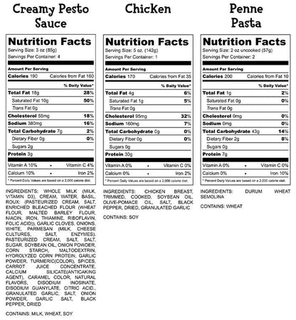 Creamy Pesto Chicken Nutrition Facts